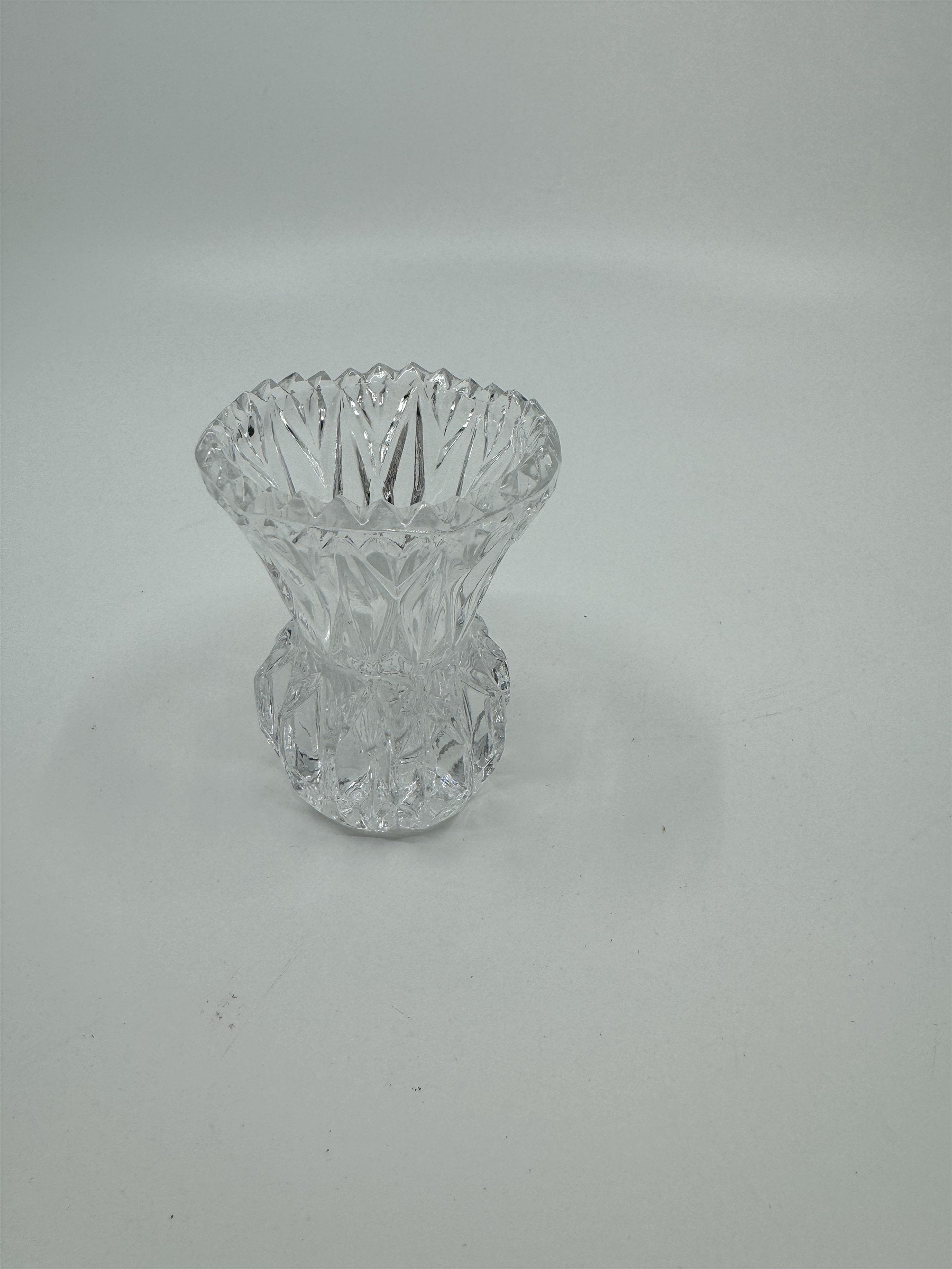 Vintage Crystal Toothpick Holder or Shot Glass Pointed Top Ornate