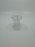 Vintage Crystal Toothpick Holder or Shot Glass Pointed Top Ornate Glass