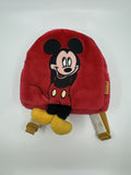 Vintage Mickey Mouse Mini Backpack Plush With Hanging Feet Sears Yellow Straps
