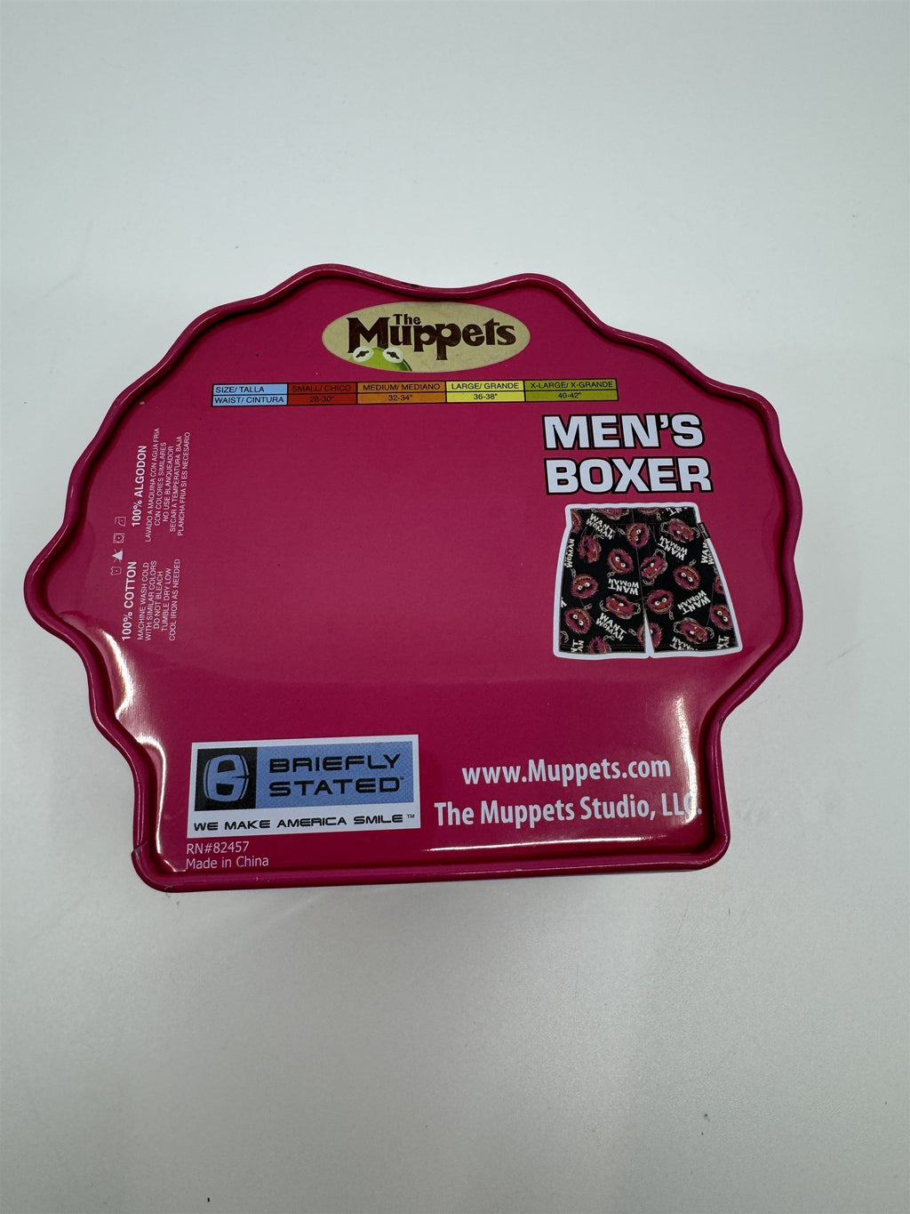 Pink The Muppets Empty Collectible Tin from Mens Boxers (No Boxers Included)