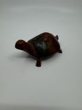 Hand Carved Jamaica Souvenir Wooden Multi-Colored Turtle Tortoise Jamaican Gift