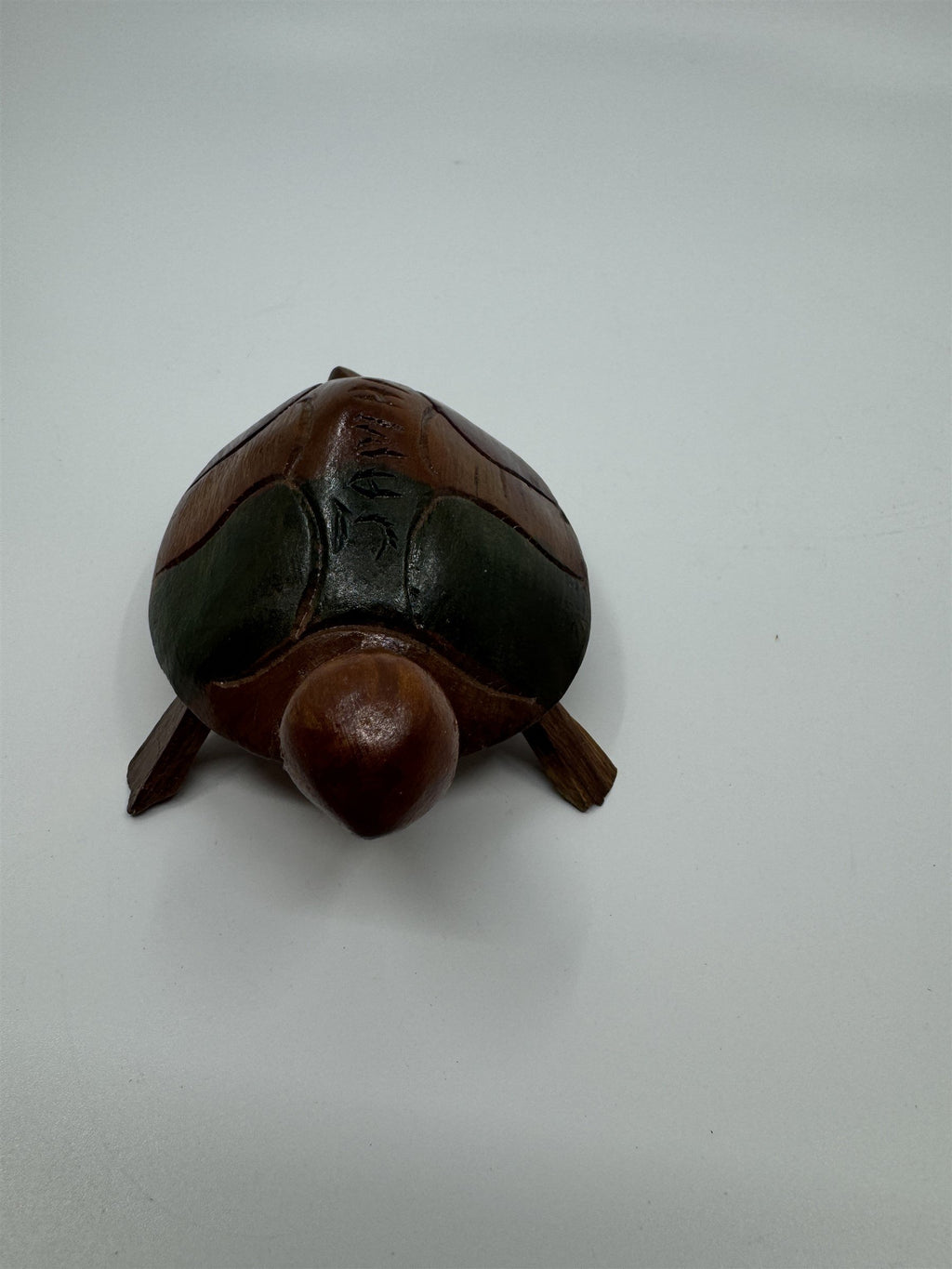 Hand Carved Jamaica Souvenir Wooden Multi-Colored Turtle Tortoise Jamaican Gift