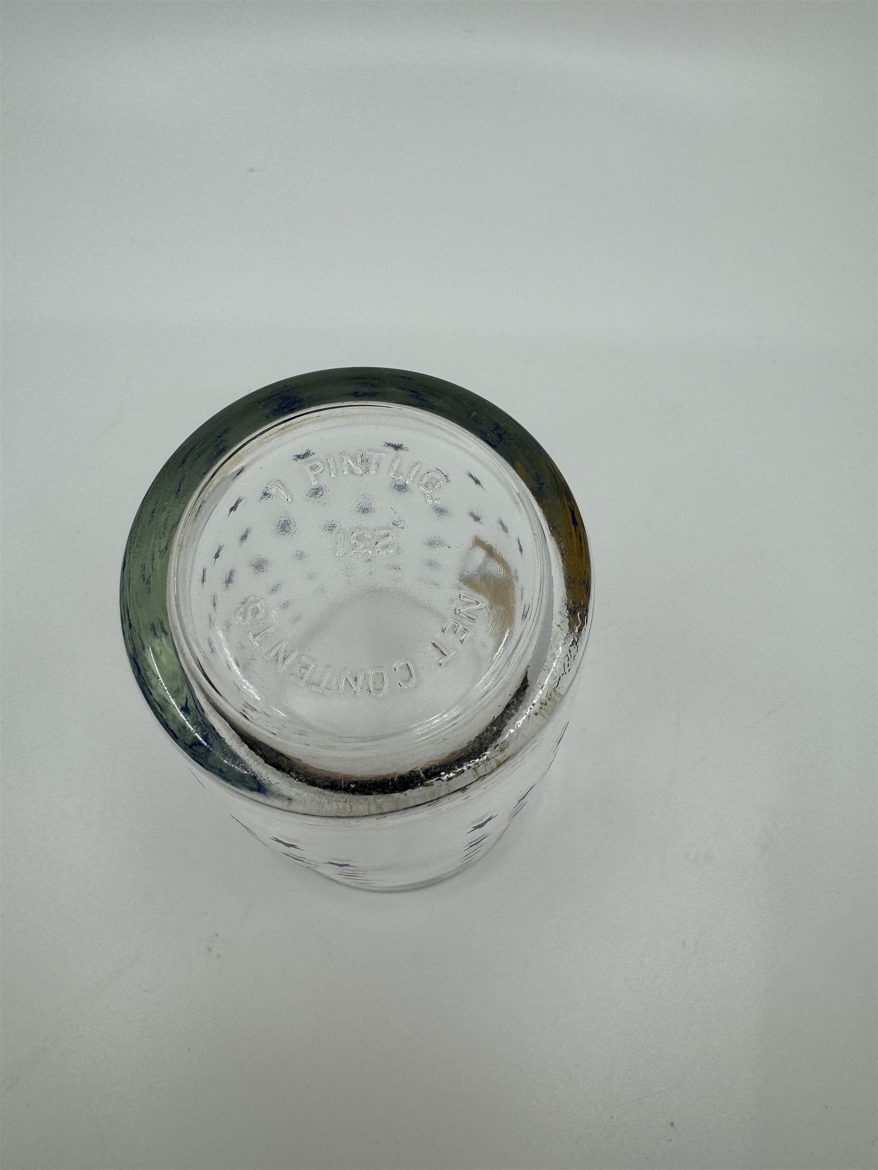 Vintage Hazel Atlas Bicentennial Celebration Pint Glass Blue Stars 1776-1976