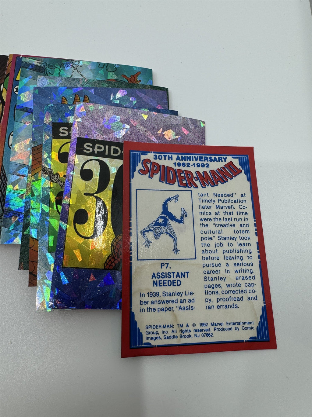 1992 Spiderman 30th Anniversary 1962-1992 Complete Prizm Card Set Marvel Collect