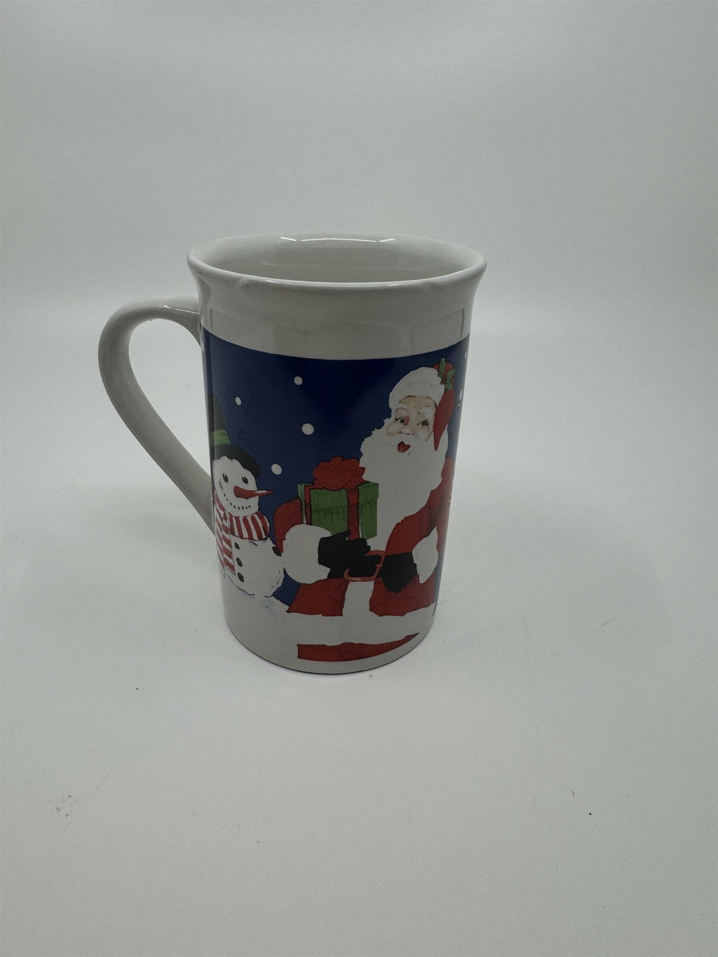 Vintage Royal Norfolk 10oz Christmas Santa Claus Snowman Coffee Hot Cocoa Mug