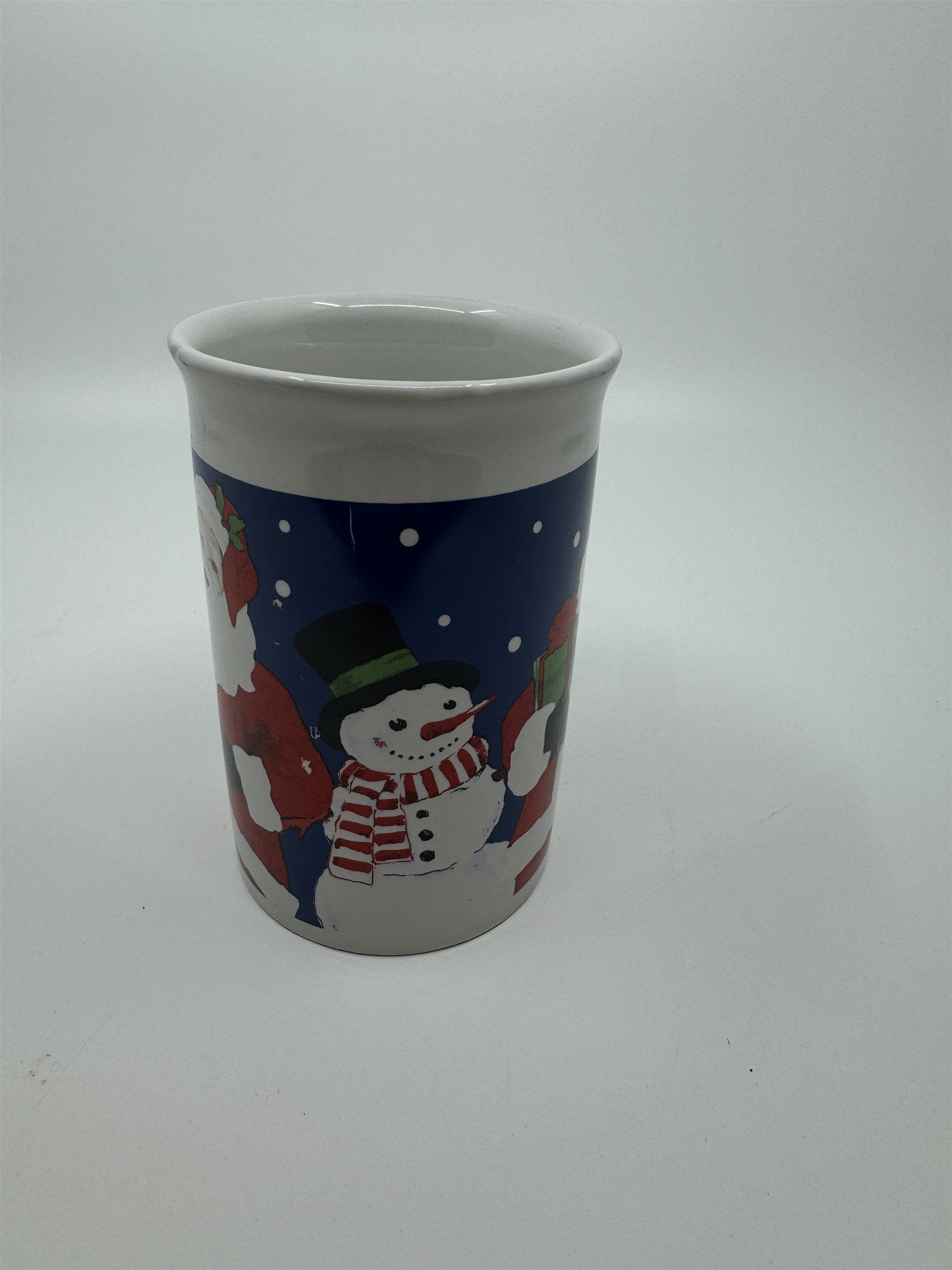 Vintage Royal Norfolk 10oz Christmas Santa Claus Snowman Coffee Hot Cocoa Mug