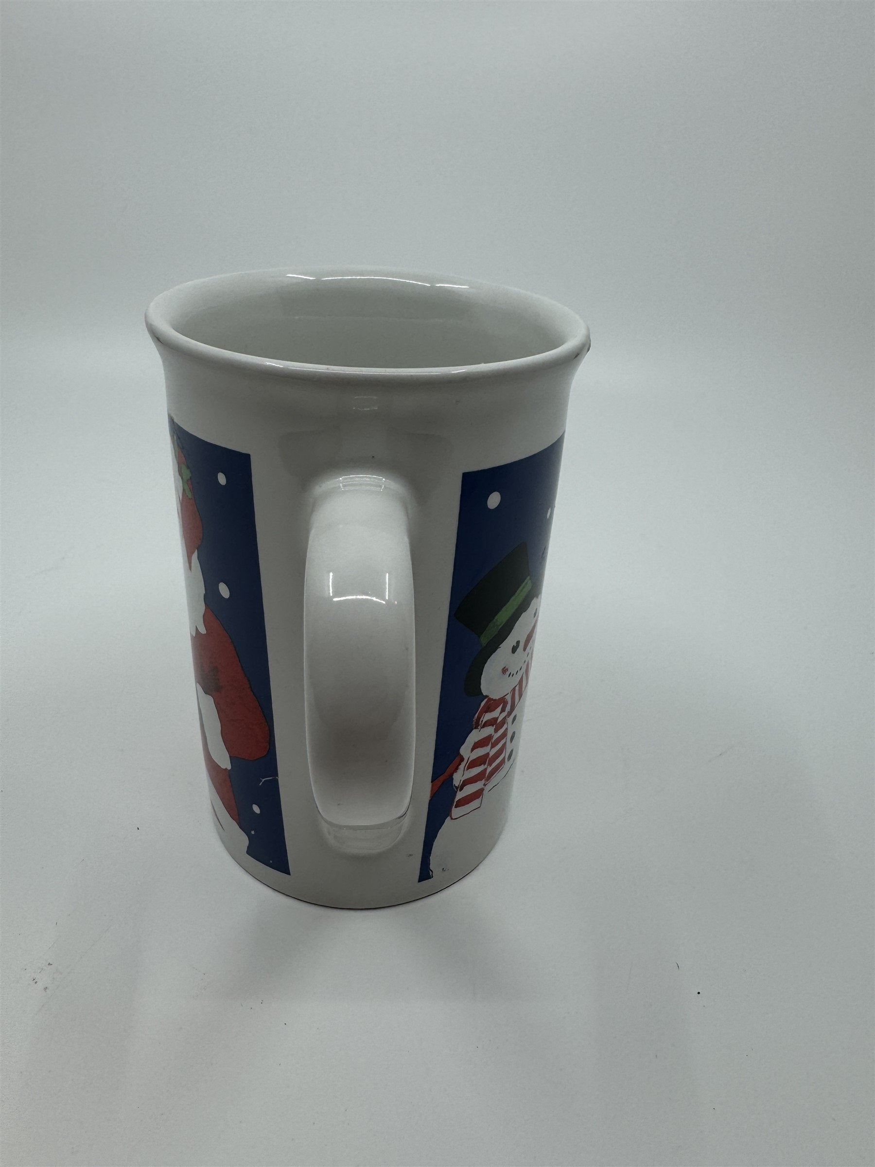 Vintage Royal Norfolk 10oz Christmas Santa Claus Snowman Coffee Hot Cocoa Mug
