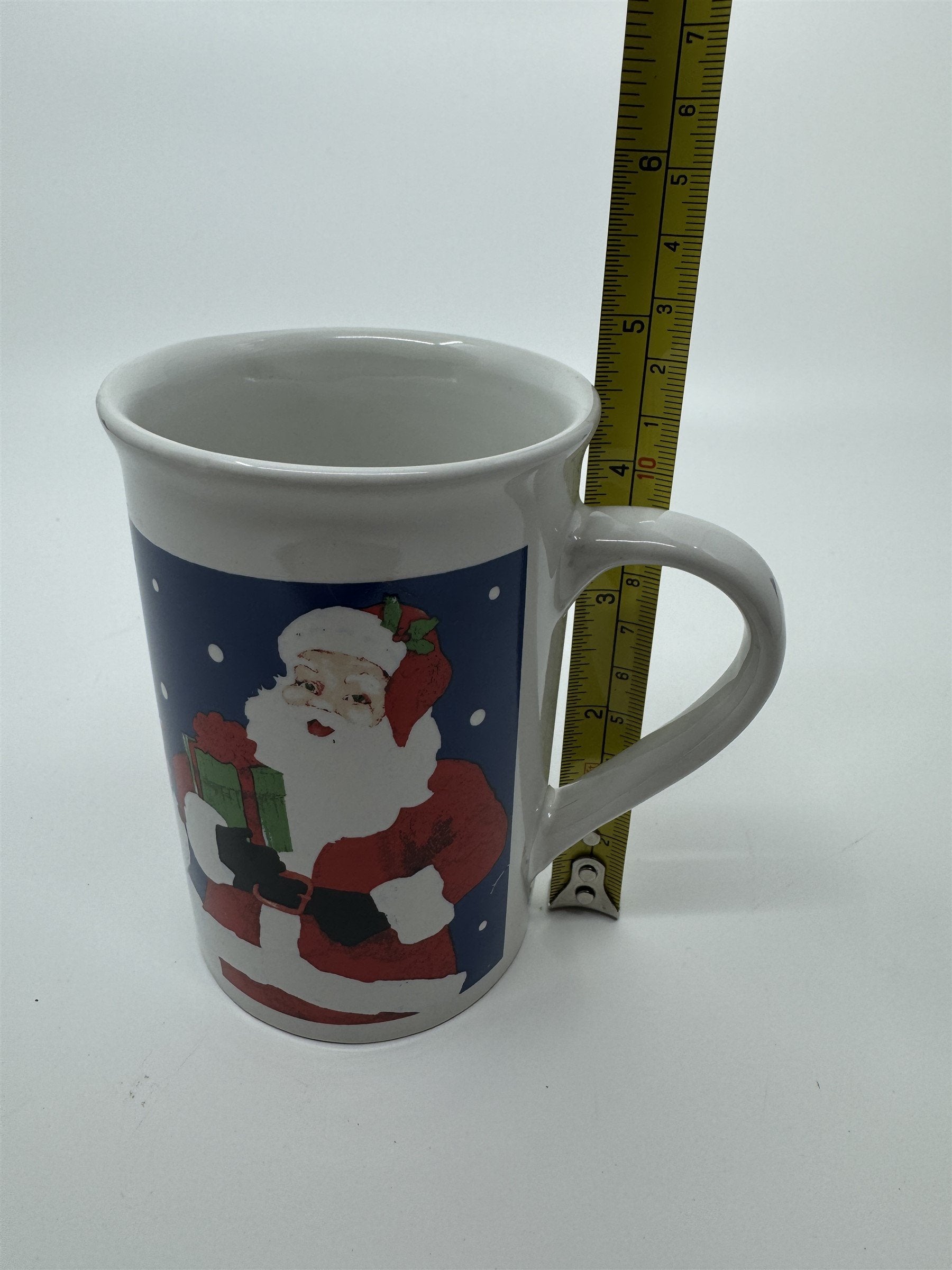 Vintage Royal Norfolk 10oz Christmas Santa Claus Snowman Coffee Hot Cocoa Mug