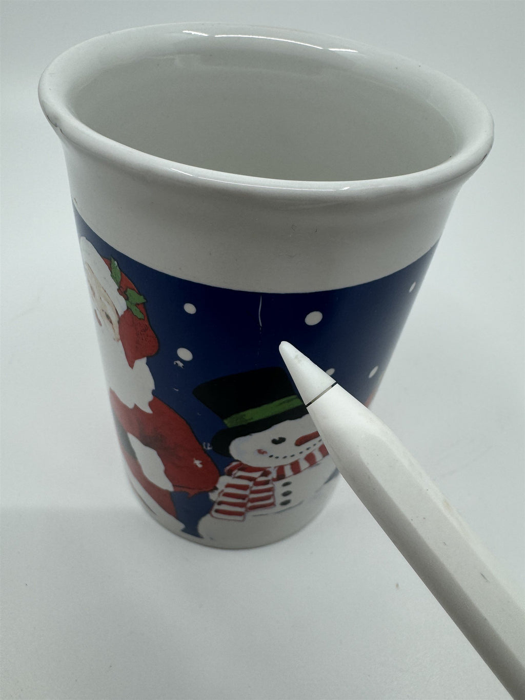 Vintage Royal Norfolk 10oz Christmas Santa Claus Snowman Coffee Hot Cocoa Mug