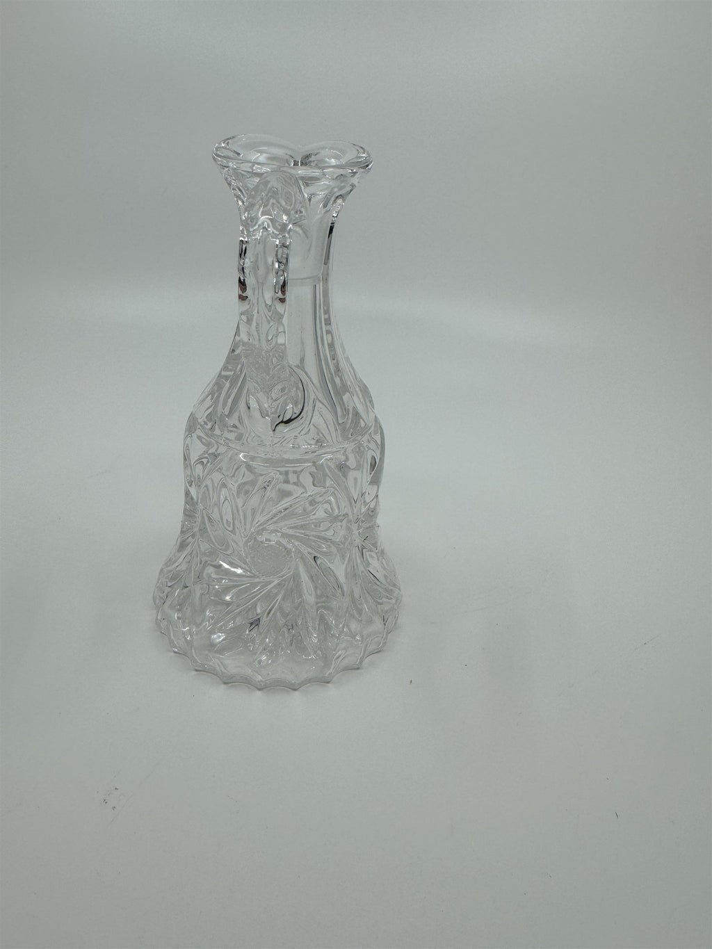 Vintage Clear Crystal Small Cruet Pitcher Creamer Pitcher No Topper Decanter
