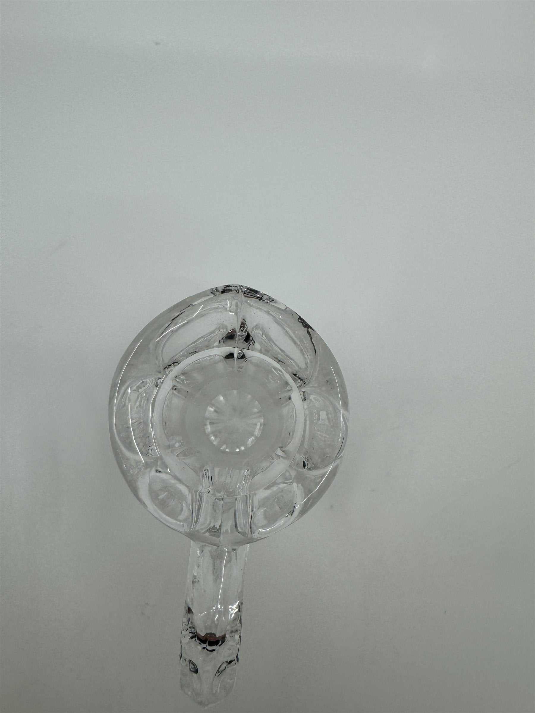 Vintage Clear Crystal Small Cruet Pitcher Creamer Pitcher No Topper Decanter