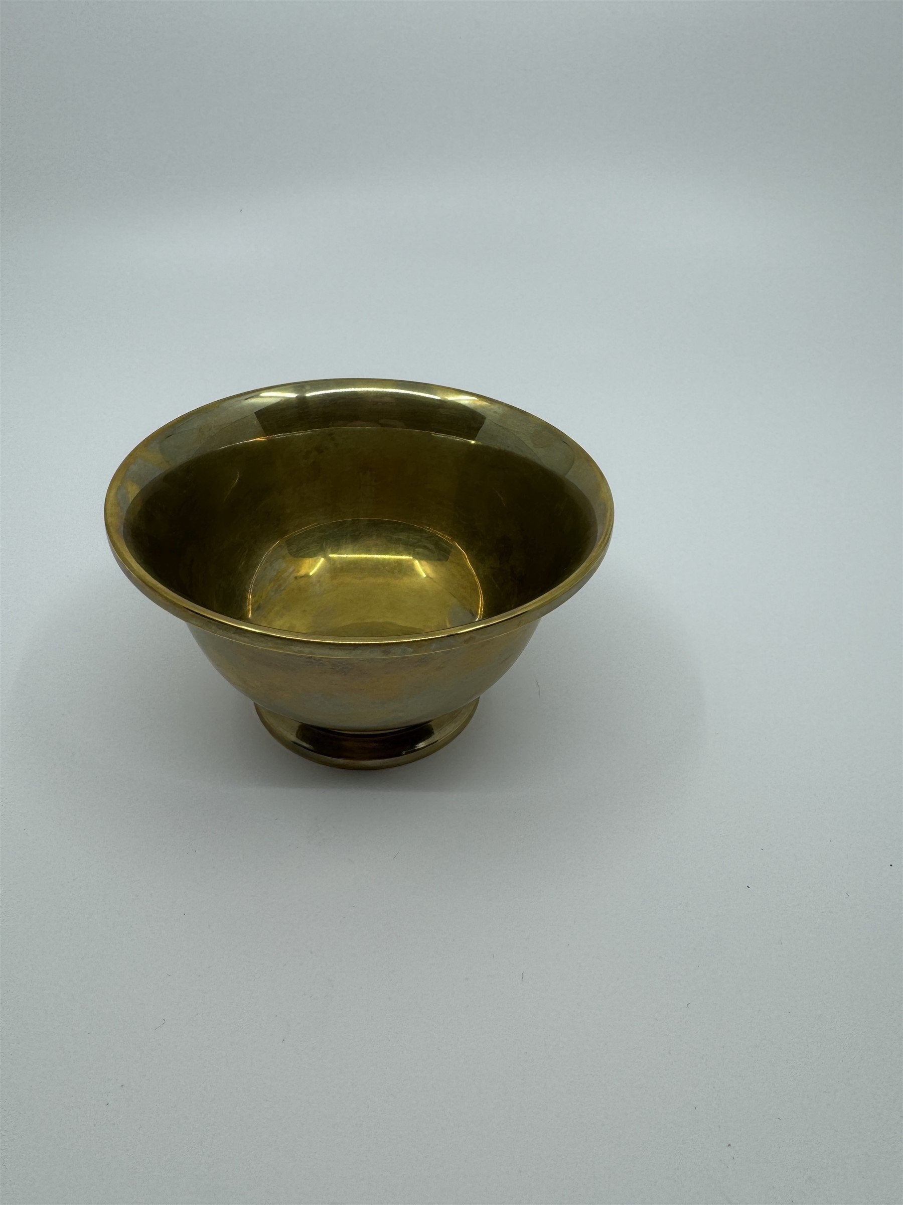 Vintage J.E. Caldwell & Co. Philadelphia Brass/Copper(?) 4" Dish Cup Bowl 92g