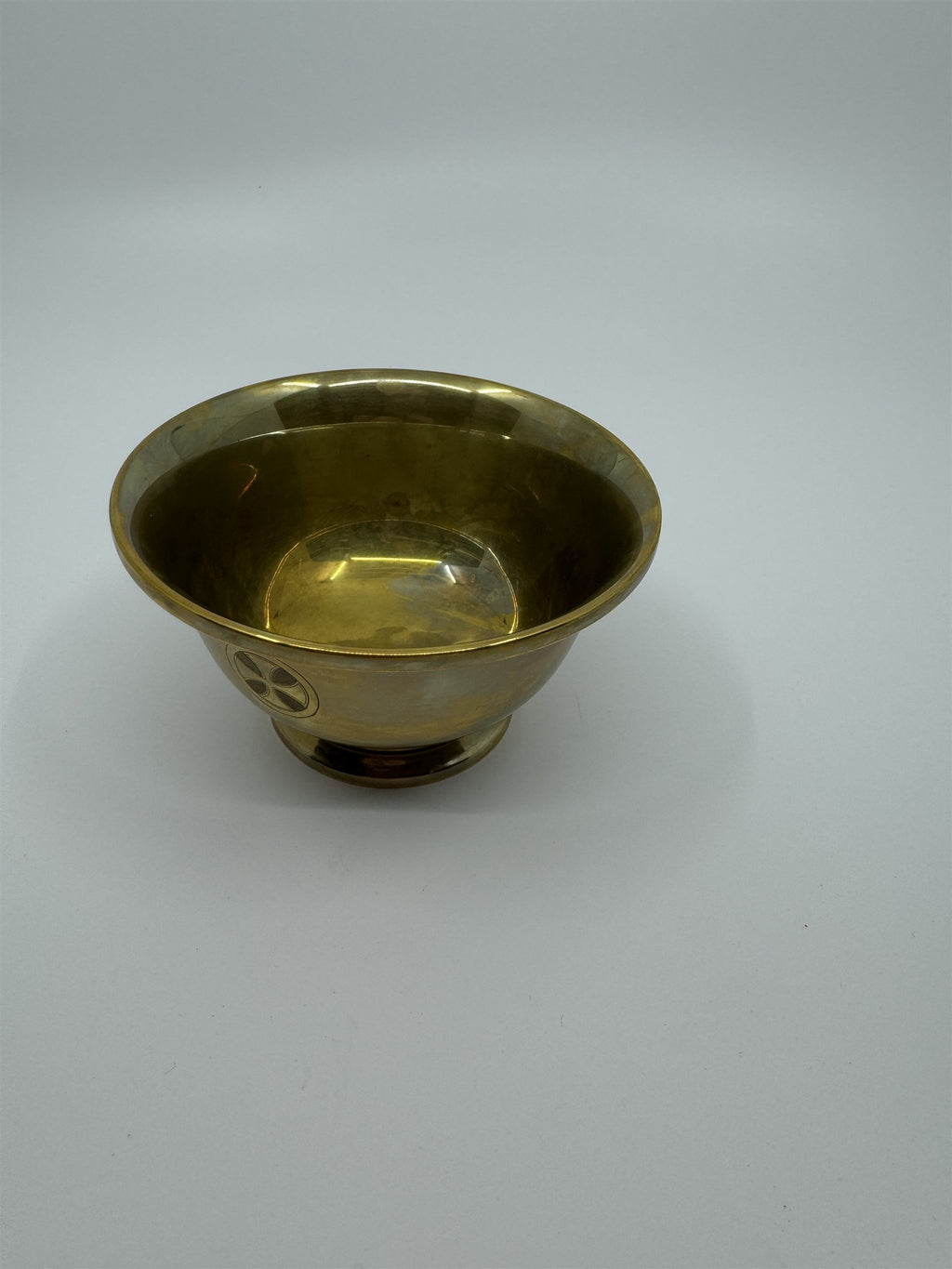 Vintage J.E. Caldwell & Co. Philadelphia Brass/Copper(?) 4" Dish Cup Bowl 92g