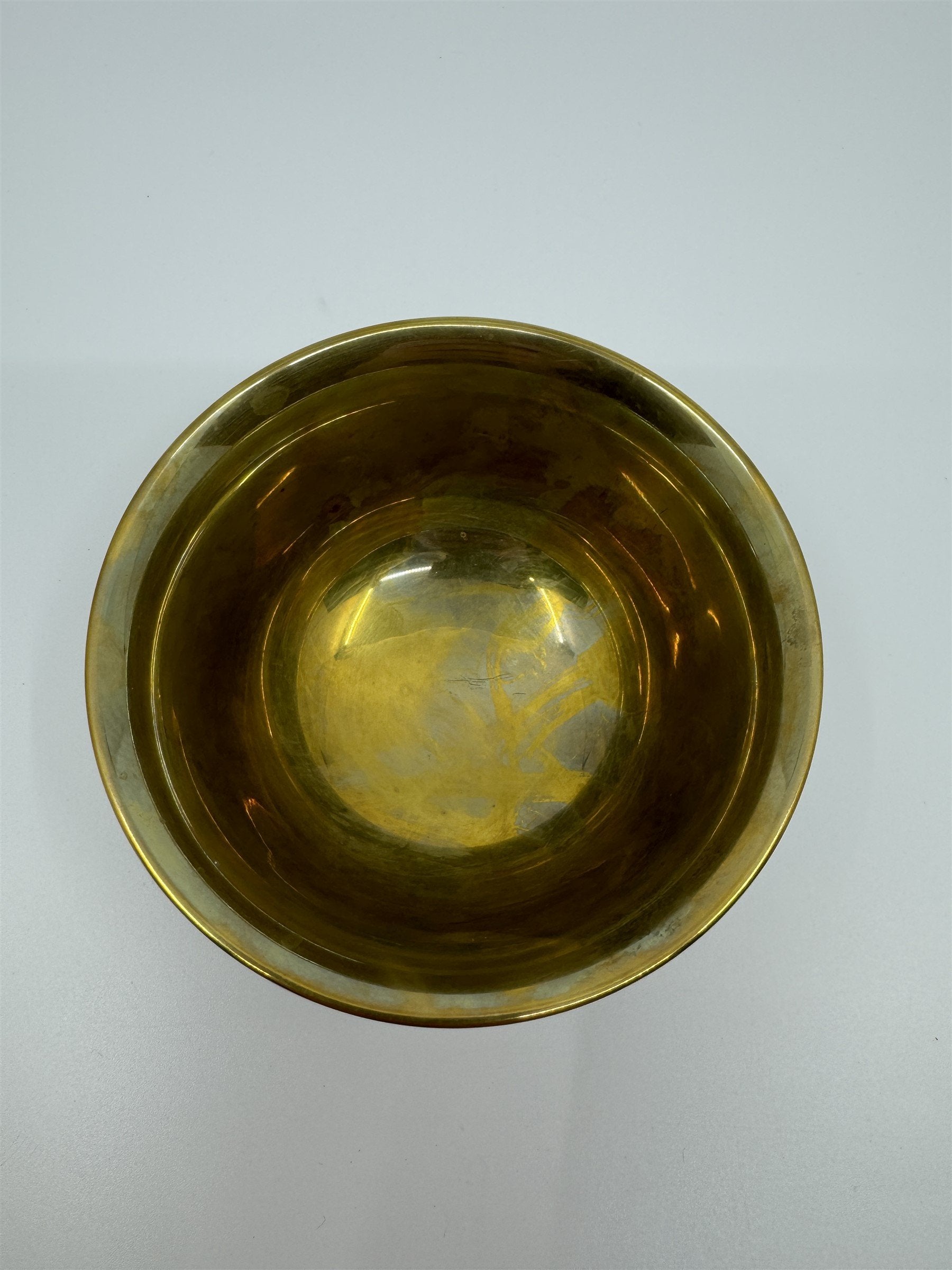 Vintage J.E. Caldwell & Co. Philadelphia Brass/Copper(?) 4" Dish Cup Bowl 92g