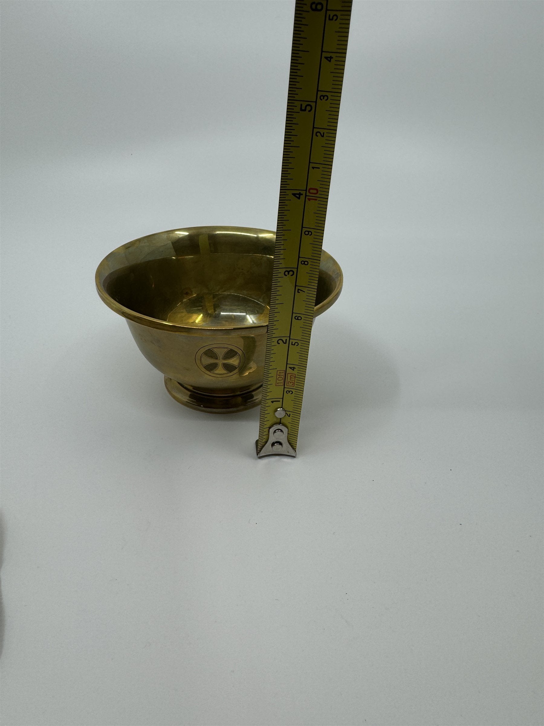 Vintage J.E. Caldwell & Co. Philadelphia Brass/Copper(?) 4" Dish Cup Bowl 92g