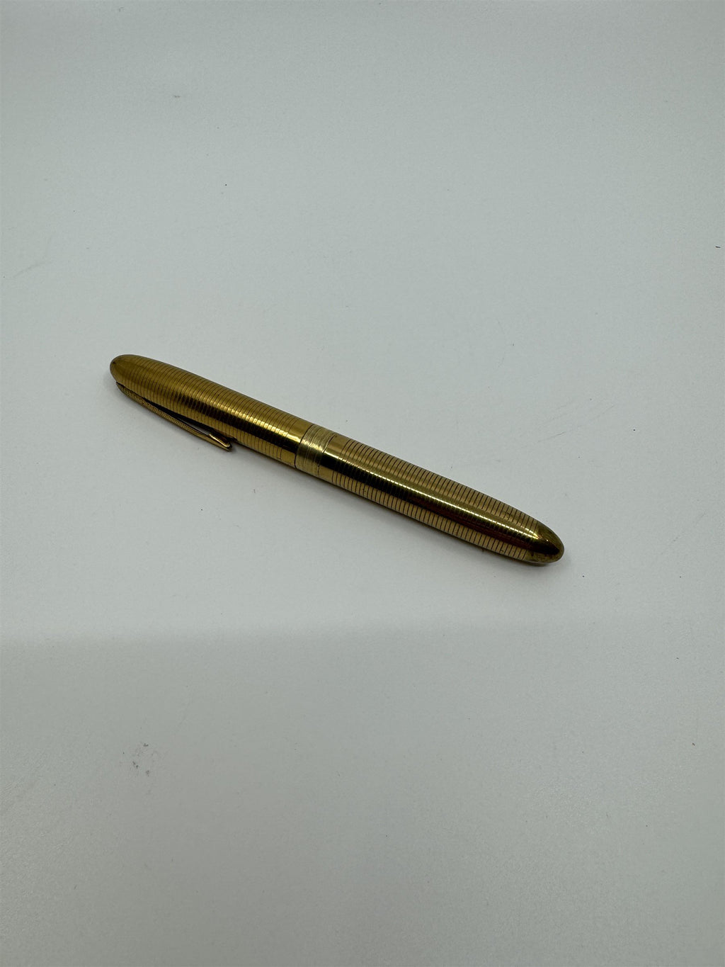 Vintage Gold Lite and Write Lighter Pen Alpine USA Pen Cigarette Lighter Flint