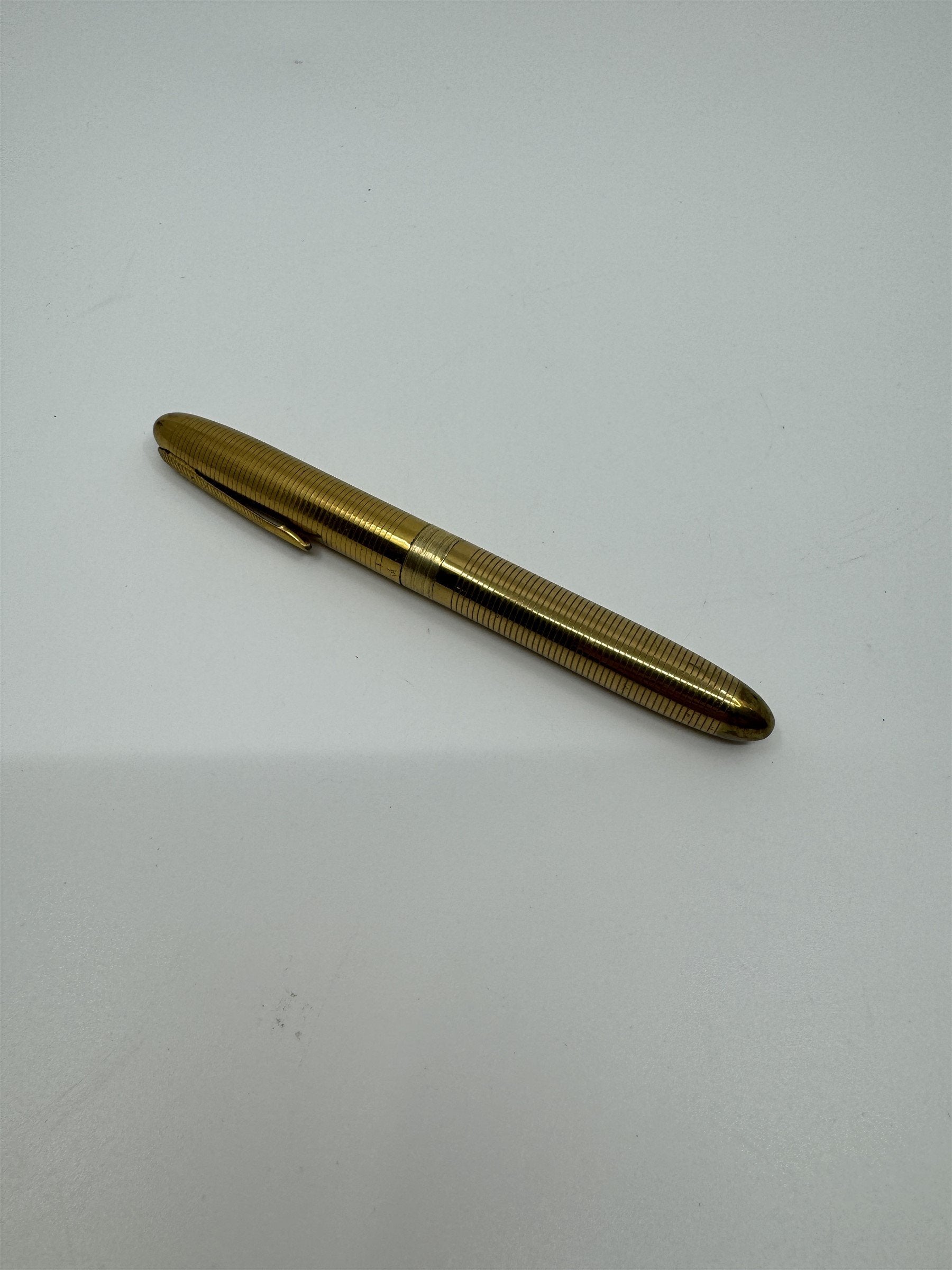 Vintage Gold Lite and Write Lighter Pen Alpine USA Pen Cigarette Lighter Flint