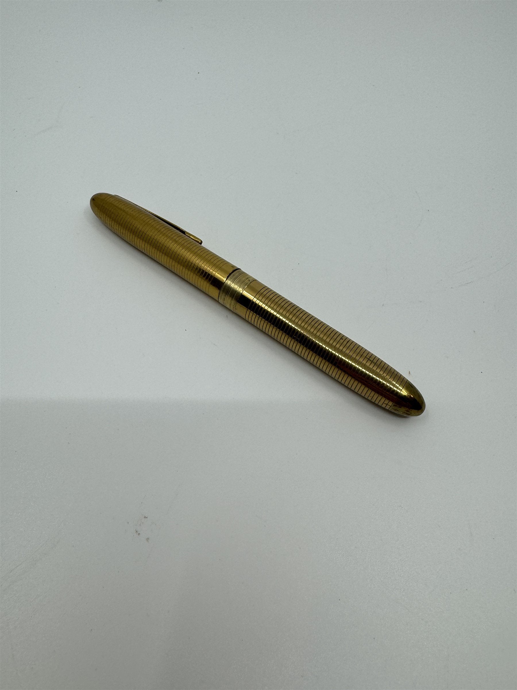 Vintage Gold Lite and Write Lighter Pen Alpine USA Pen Cigarette Lighter Flint