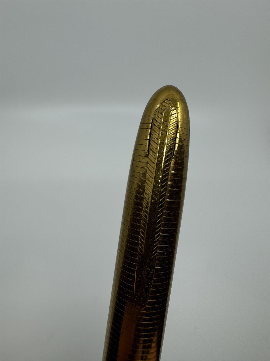 Vintage Gold Lite and Write Lighter Pen Alpine USA Pen Cigarette Lighter Flint