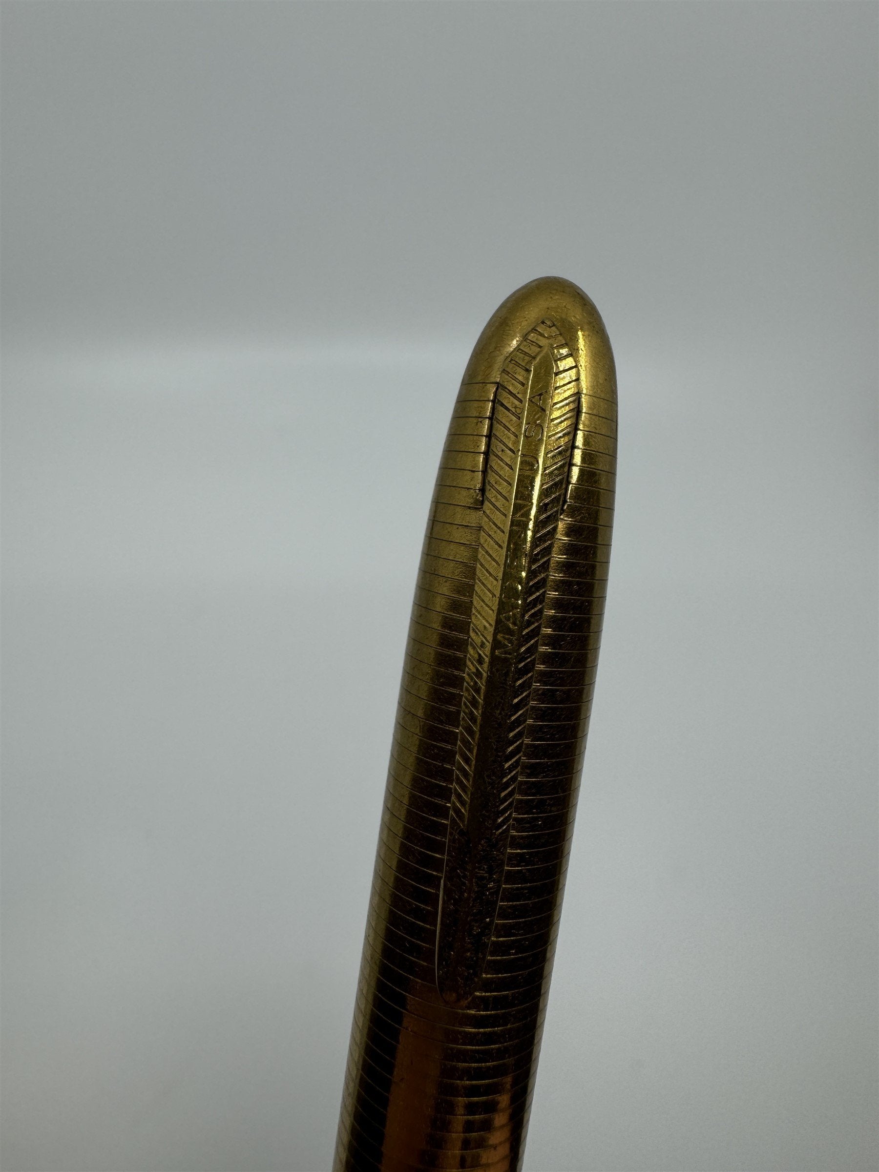 Vintage Gold Lite and Write Lighter Pen Alpine USA Pen Cigarette Lighter Flint