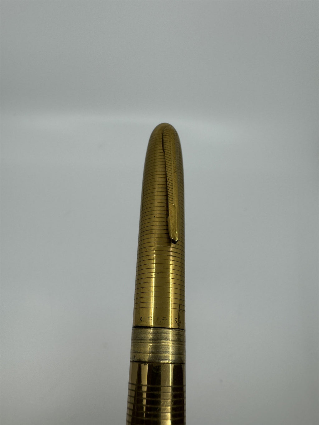 Vintage Gold Lite and Write Lighter Pen Alpine USA Pen Cigarette Lighter Flint