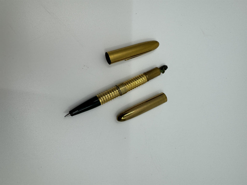 Vintage Gold Lite and Write Lighter Pen Alpine USA Pen Cigarette Lighter Flint