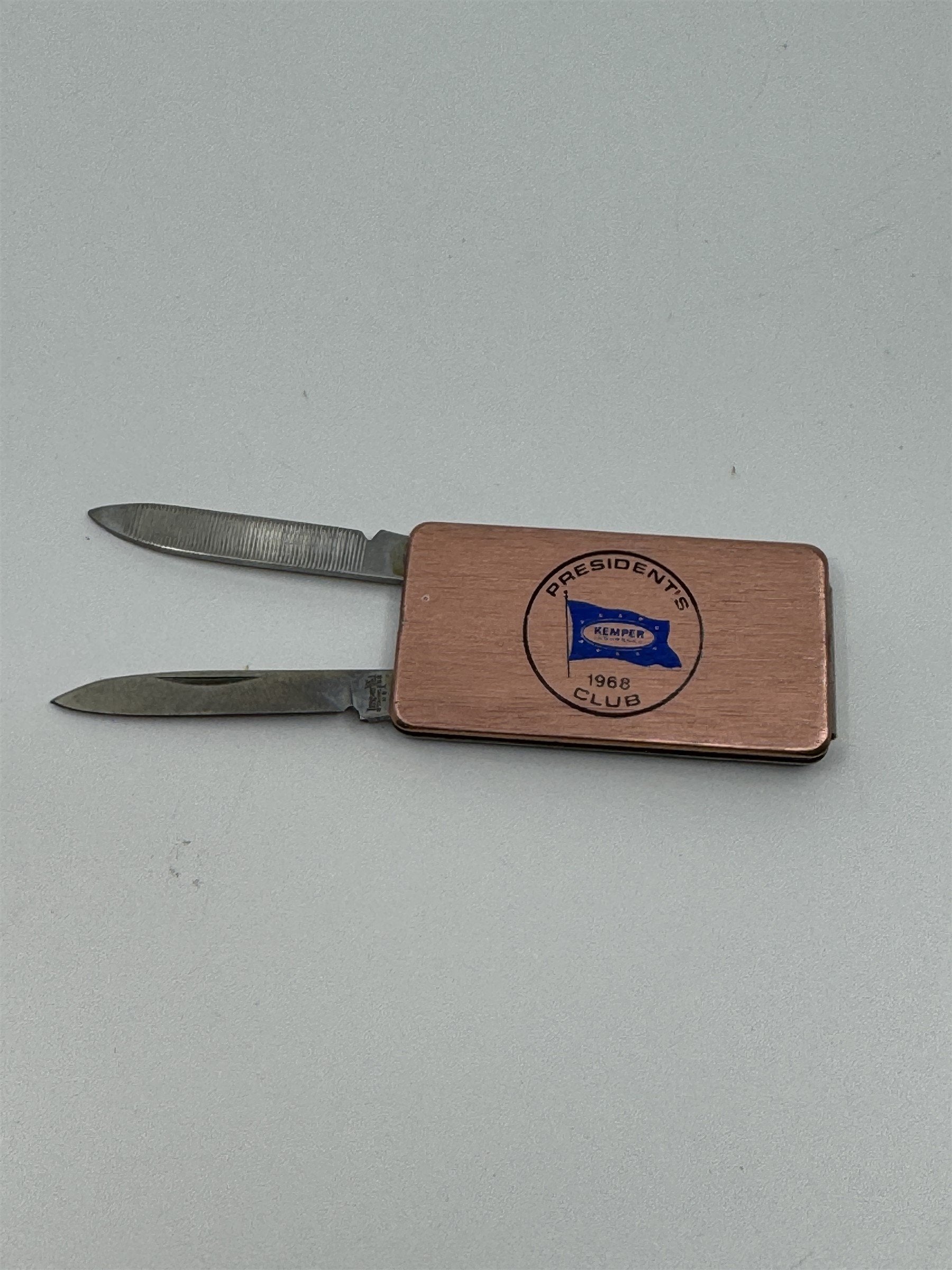 Vintage Kemper Insurance 1968 President's Club Imperial Stainless USA Money Clip