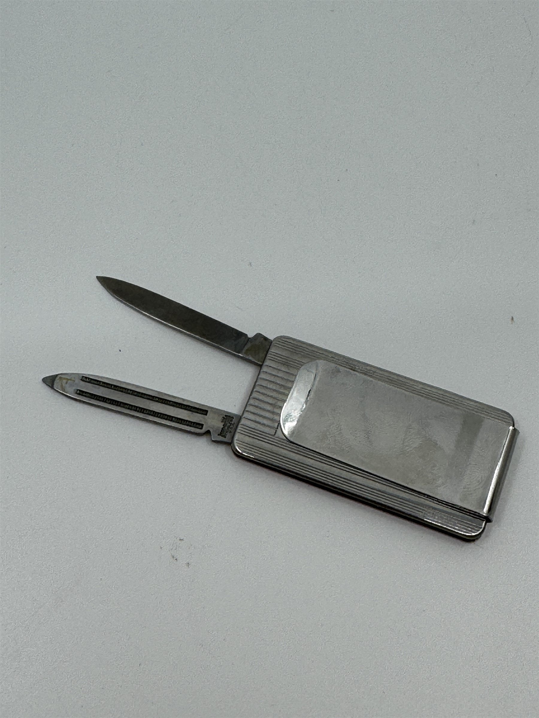 Vintage Kemper Insurance 1968 President's Club Imperial Stainless USA Money Clip