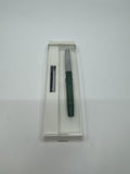 Vintage Sheaffer's Green Resin Fountain Pen /w Blue Ink Cartridge (Dry) In Box