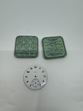 Vintage Elgin Enamel Pocket Watch Dial /w International Dial Co. Tin