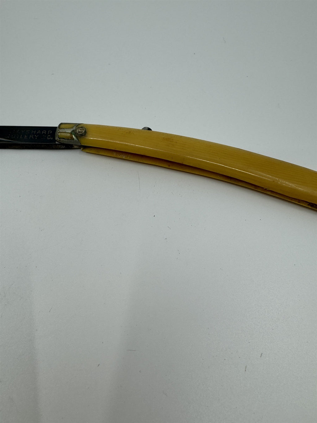 Vintage Straight Razor Staysharp Cutlery Co Solingen Germany Fancy End