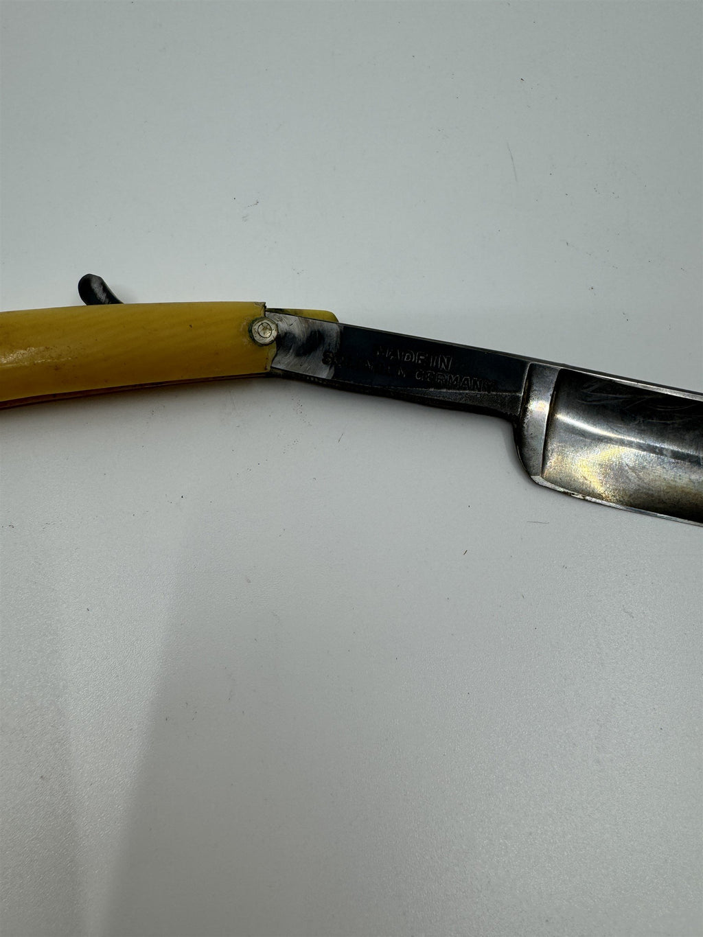Vintage Straight Razor Staysharp Cutlery Co Solingen Germany Fancy End