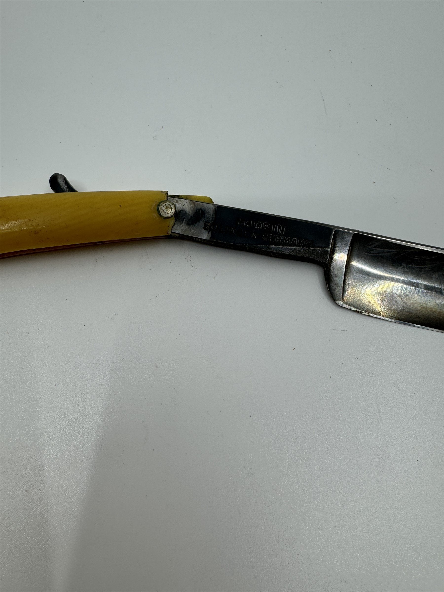Vintage Straight Razor Staysharp Cutlery Co Solingen Germany Fancy End