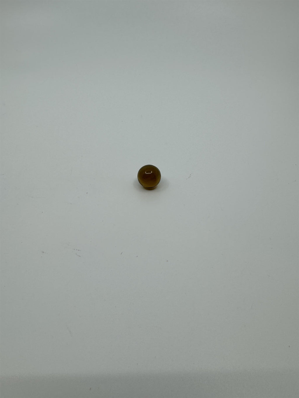 Vintage Glass Amber Marble ~16mm (Small Imperfections)