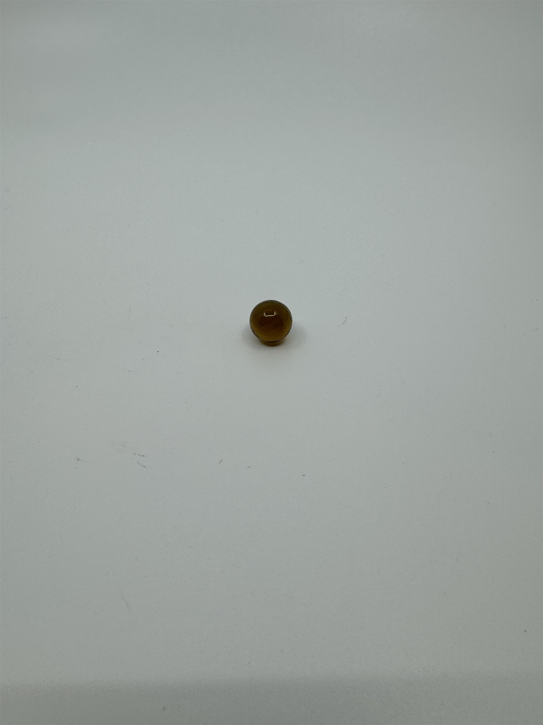 Vintage Glass Amber Marble ~16mm (Small Imperfections)