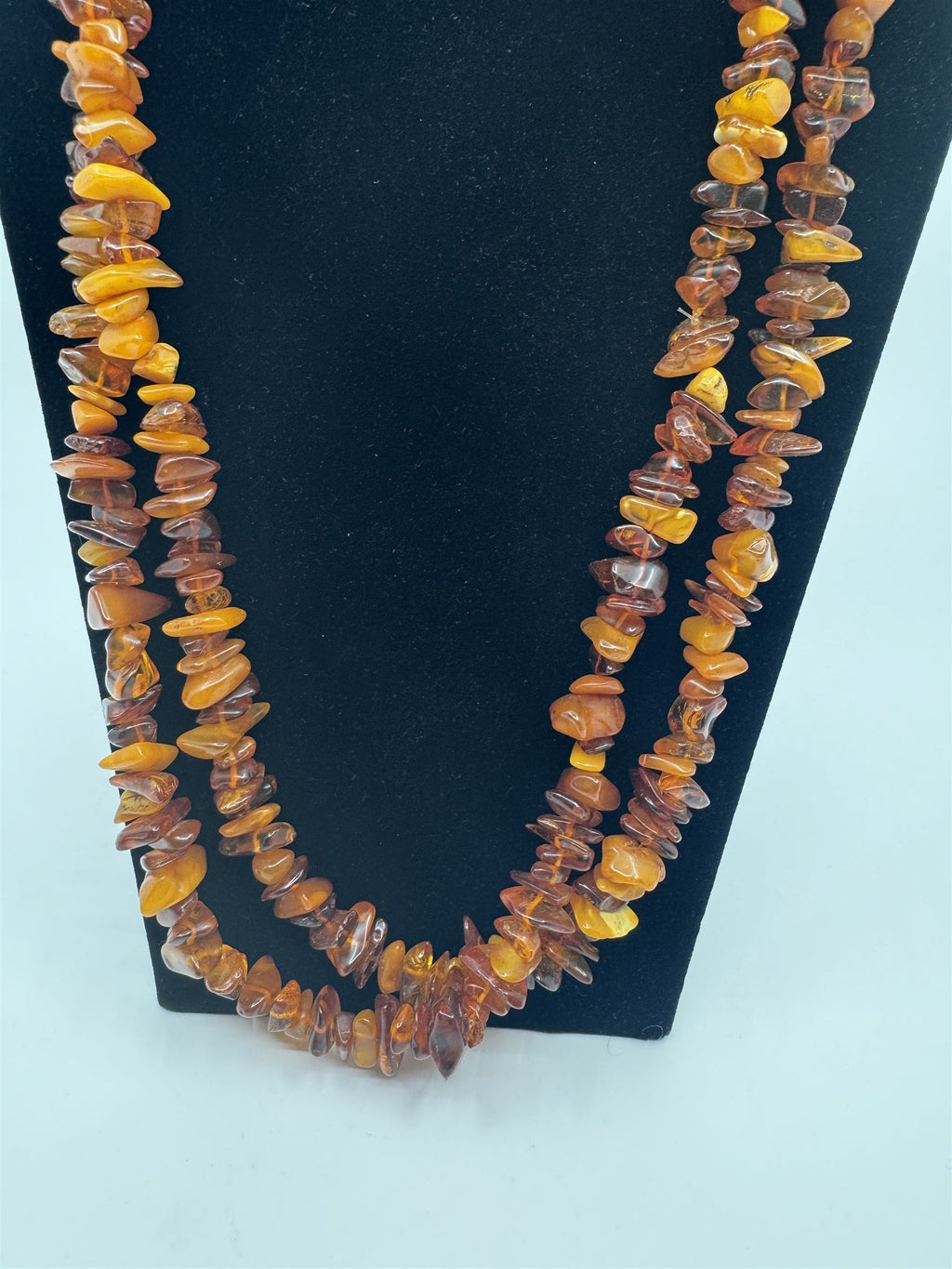 Vintage Extra Long Baltic Amber Double-Wrap Necklace