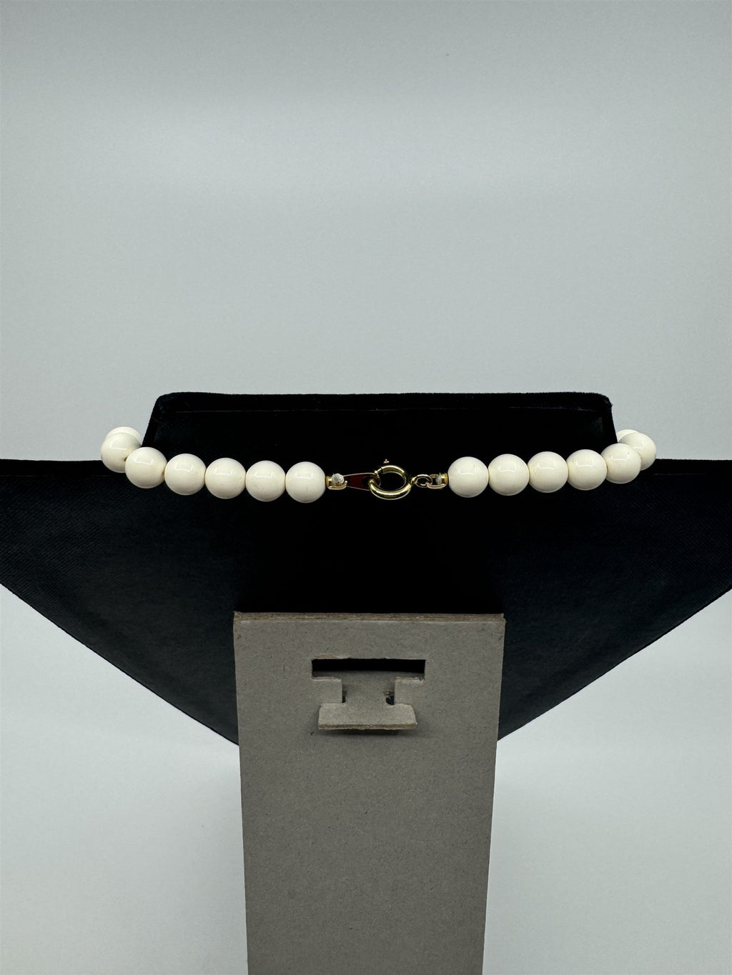Vtg 1980s Rare Lucite Ribbon Multi-Strand Beaded Necklace Statement Jewelry