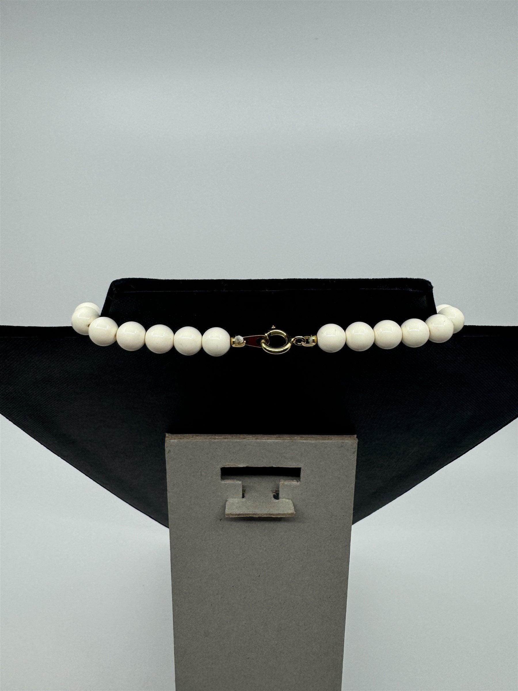 Vtg 1980s Rare Lucite Ribbon Multi-Strand Beaded Necklace Statement Jewelry