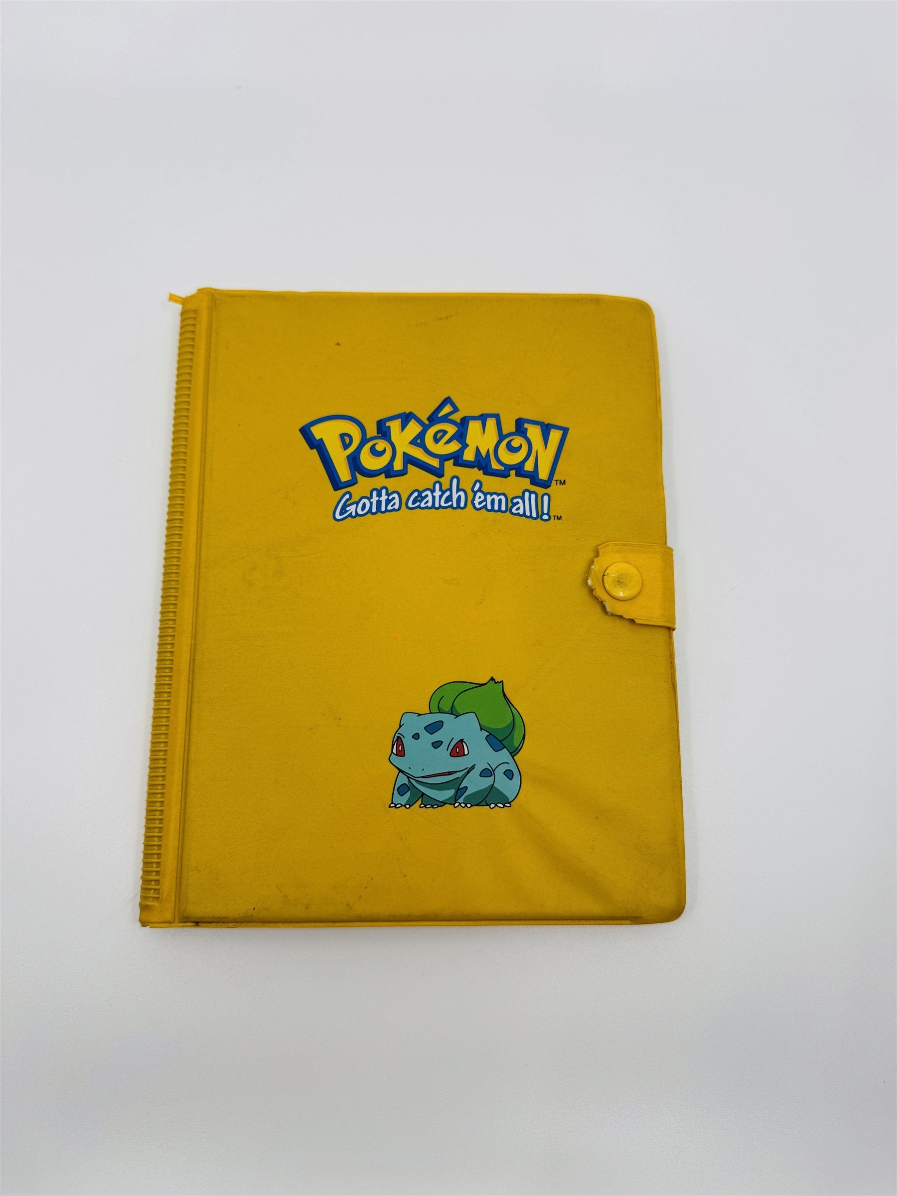 Vintage Pokemon Gotta Catch 'Em All! Yellow Bulbasaur Pokemon Card Binder Case