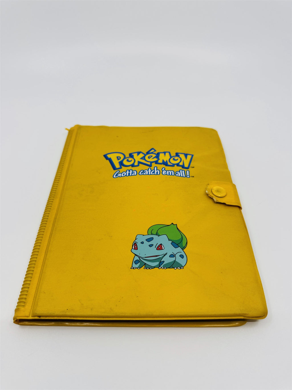 Vintage Pokemon Gotta Catch 'Em All! Yellow Bulbasaur Pokemon Card Binder Case