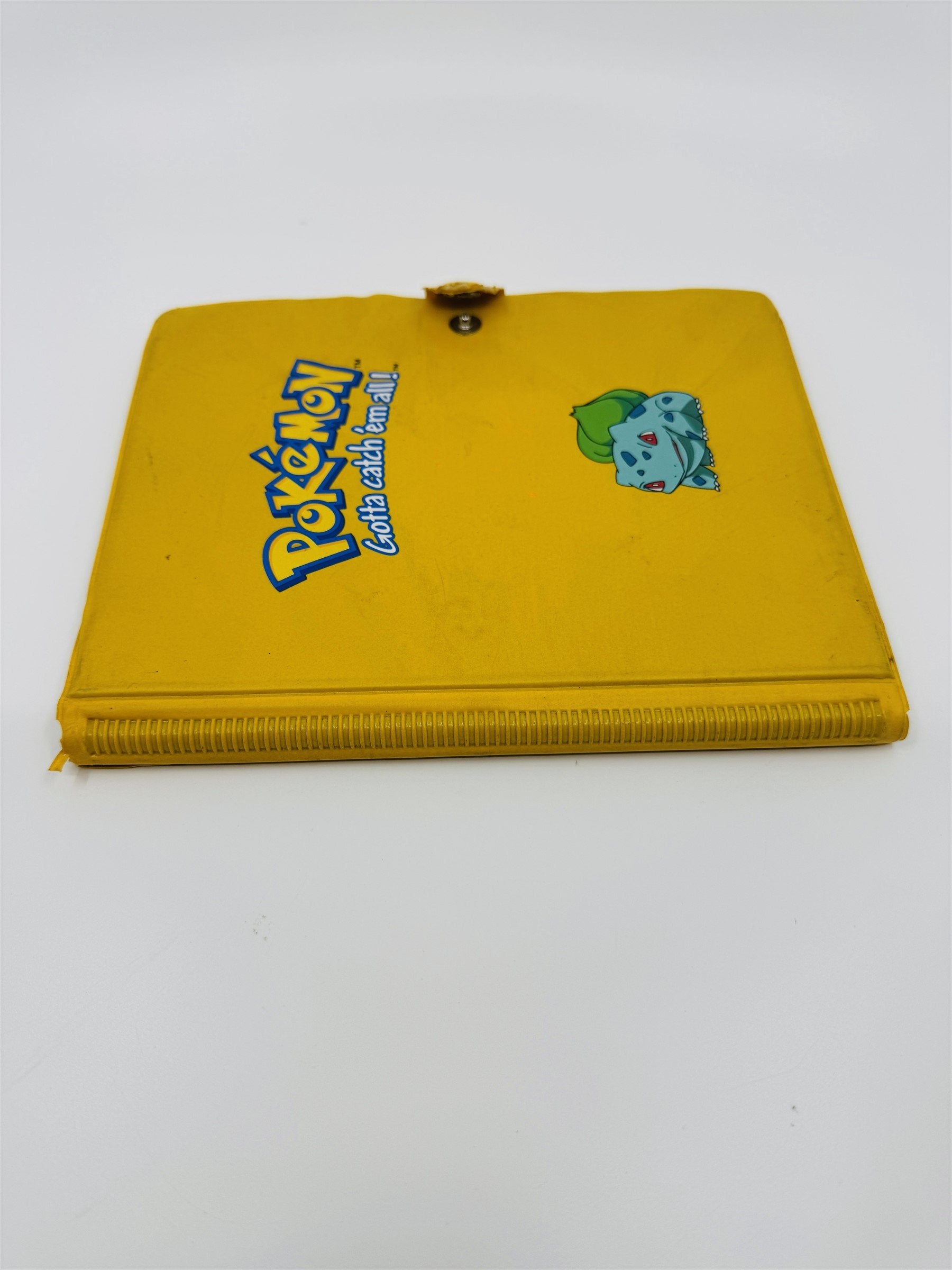 Vintage Pokemon Gotta Catch 'Em All! Yellow Bulbasaur Pokemon Card Binder Case