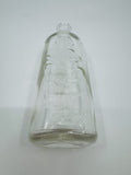 Vintage Glass Happy Baby Bottle for Drinking Formula Milk 8oz Glass Bottle