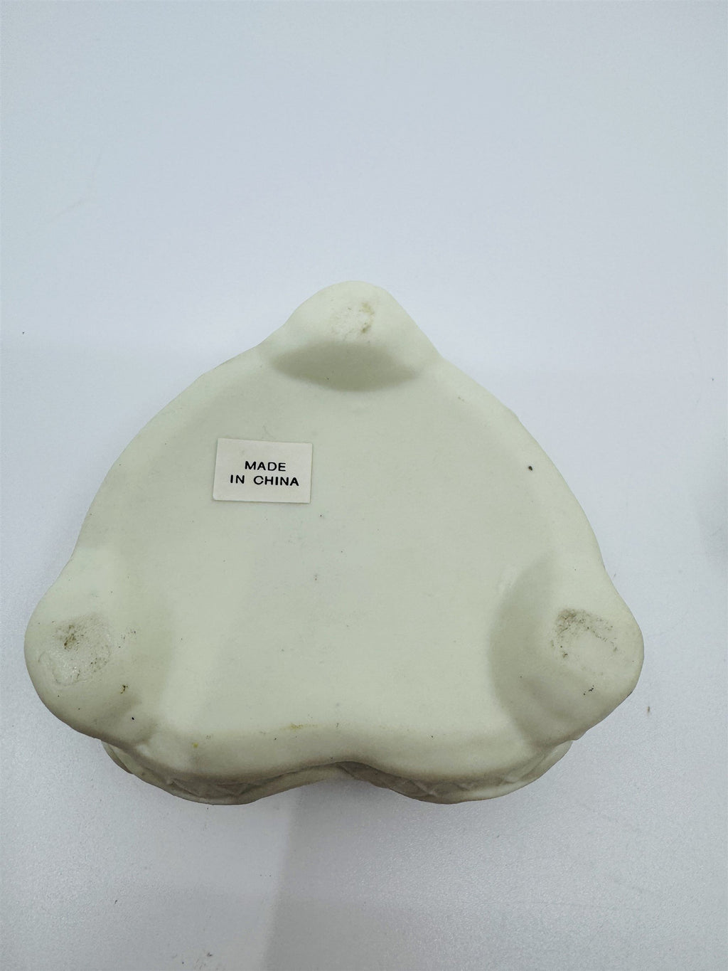 Vintage Heart Trinket Cherub Music Violin Ceramic Jewelry Box Dish Valentine