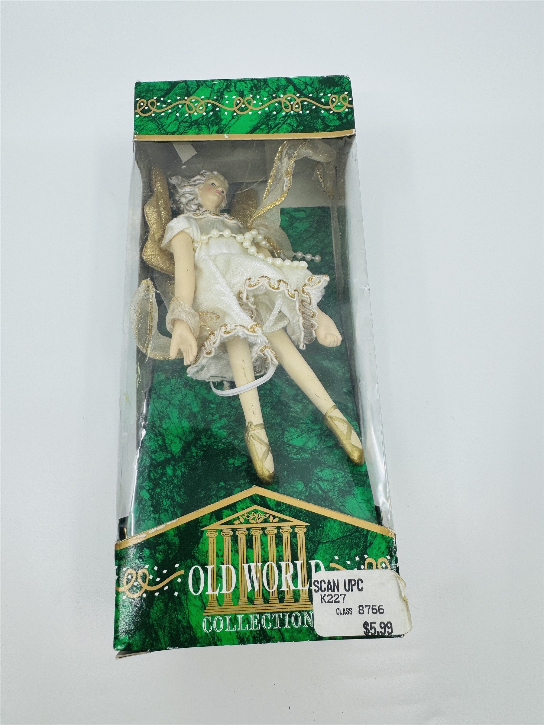 Vintage Old World Collection Angel Ballerina Ornament Top Century Enterprises