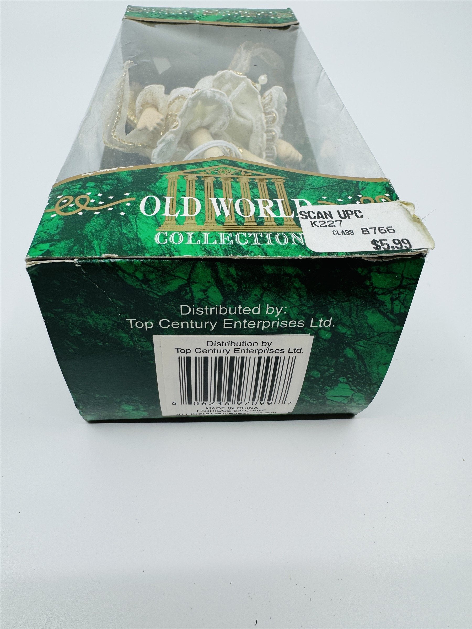 Vintage Old World Collection Angel Ballerina Ornament Top Century Enterprises