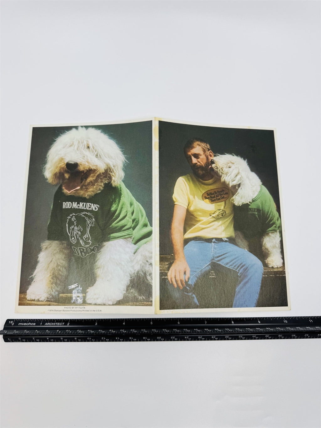 Vintage 1974 Rod McKuen Greeting Card "Celebrate!" Rod McKuen from Words Card