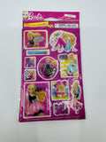 Barbie Stickers 22 Stickers 2 Sheets Puffy Bubble Stickers 2012 Mattel 100% Wow