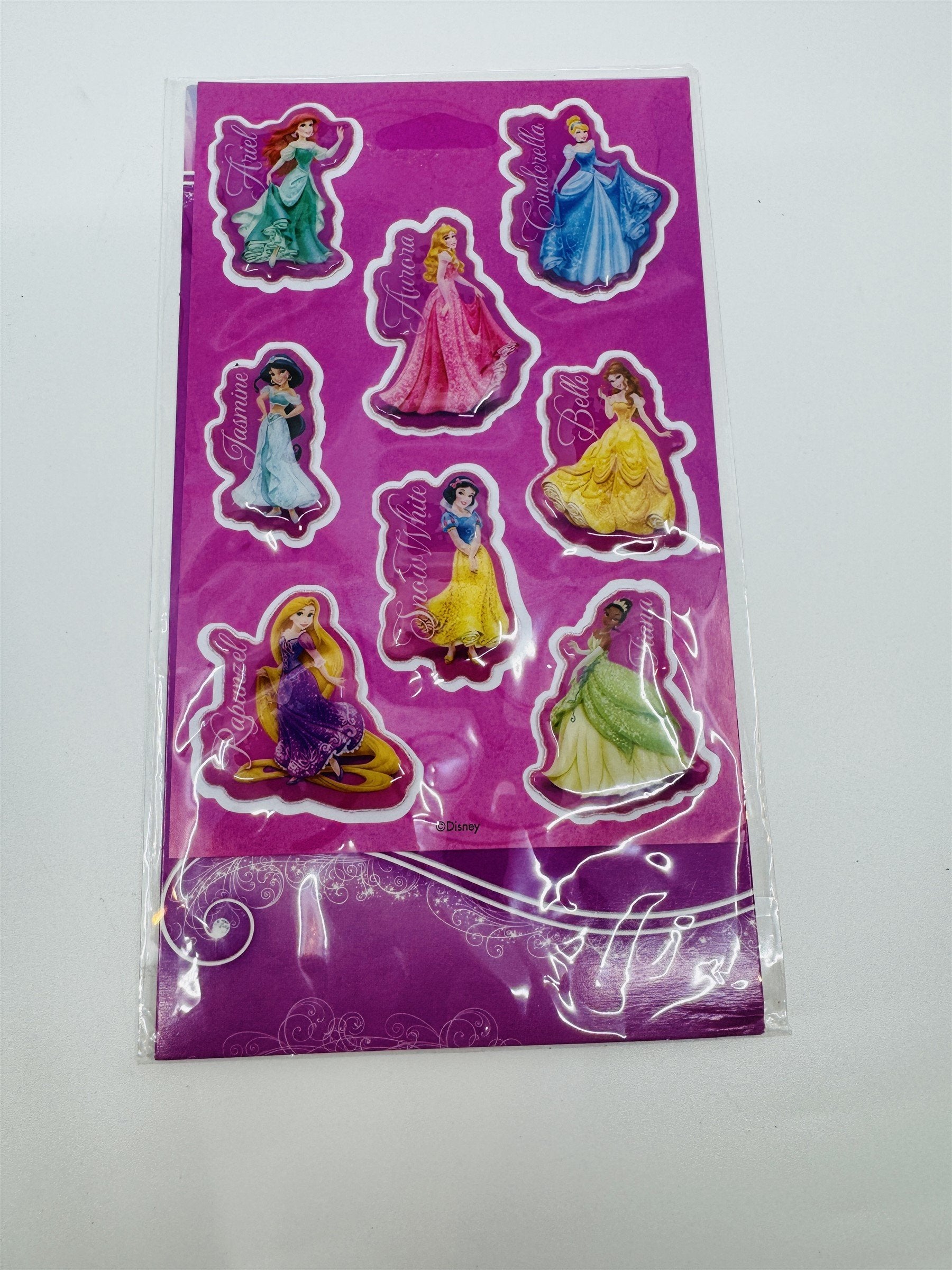 Disney Princesses Stickers Vintage NOS Princess Stickers Arielle Jasmine Belle