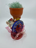 Vintage Easter Gift Trophy Water Mill Clocktower Plastic Resin Children Toy