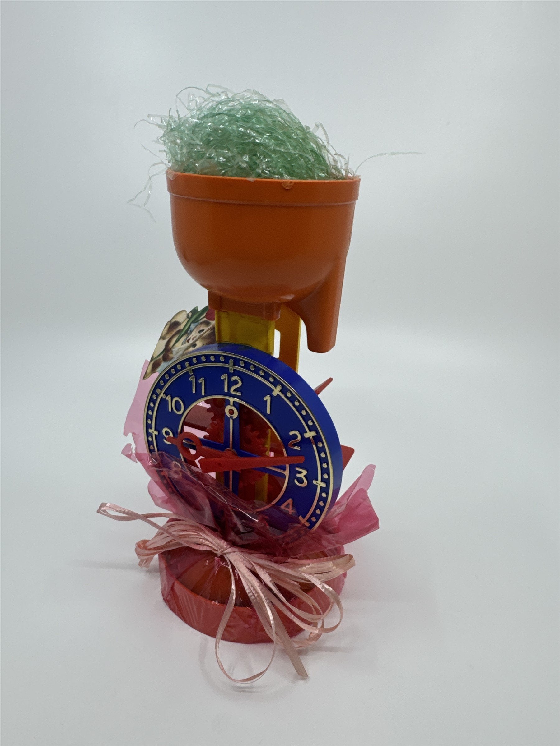 Vintage Easter Gift Trophy Water Mill Clocktower Plastic Resin Children Toy